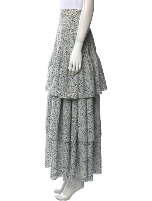 Co. Floral Print Long Skirt