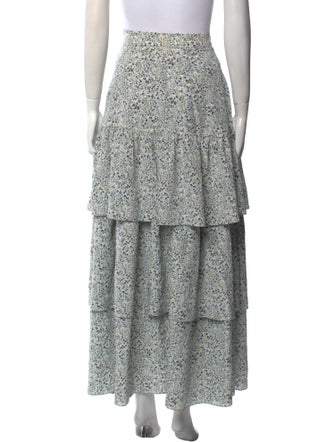 Co. Floral Print Long Skirt