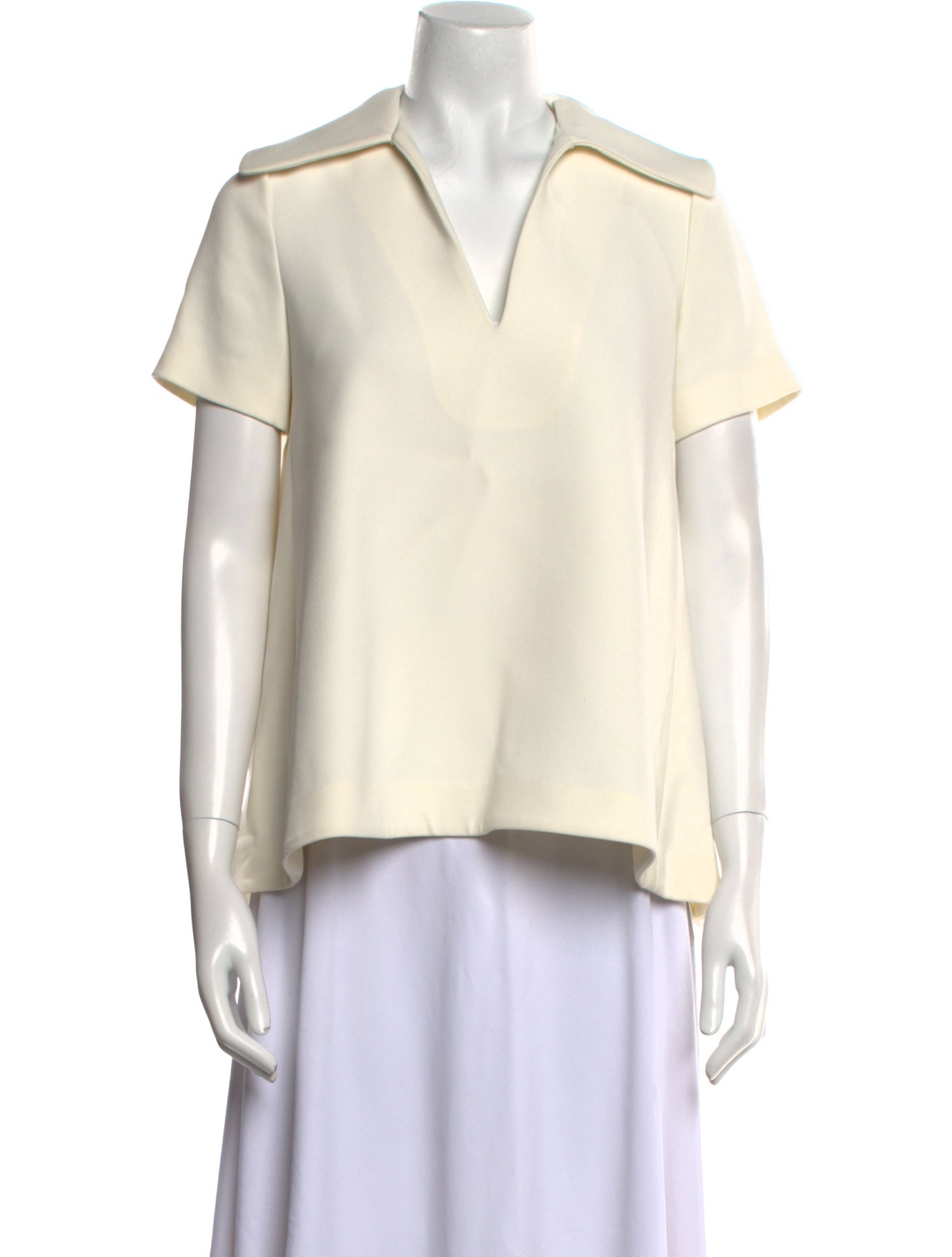 Co. V-Neck Short Sleeve Blouse