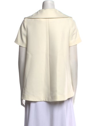 Co. V-Neck Short Sleeve Blouse