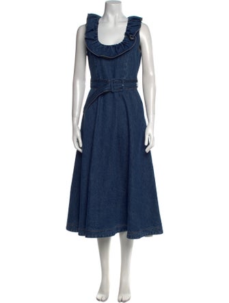 Co. Scoop Neck Long Dress