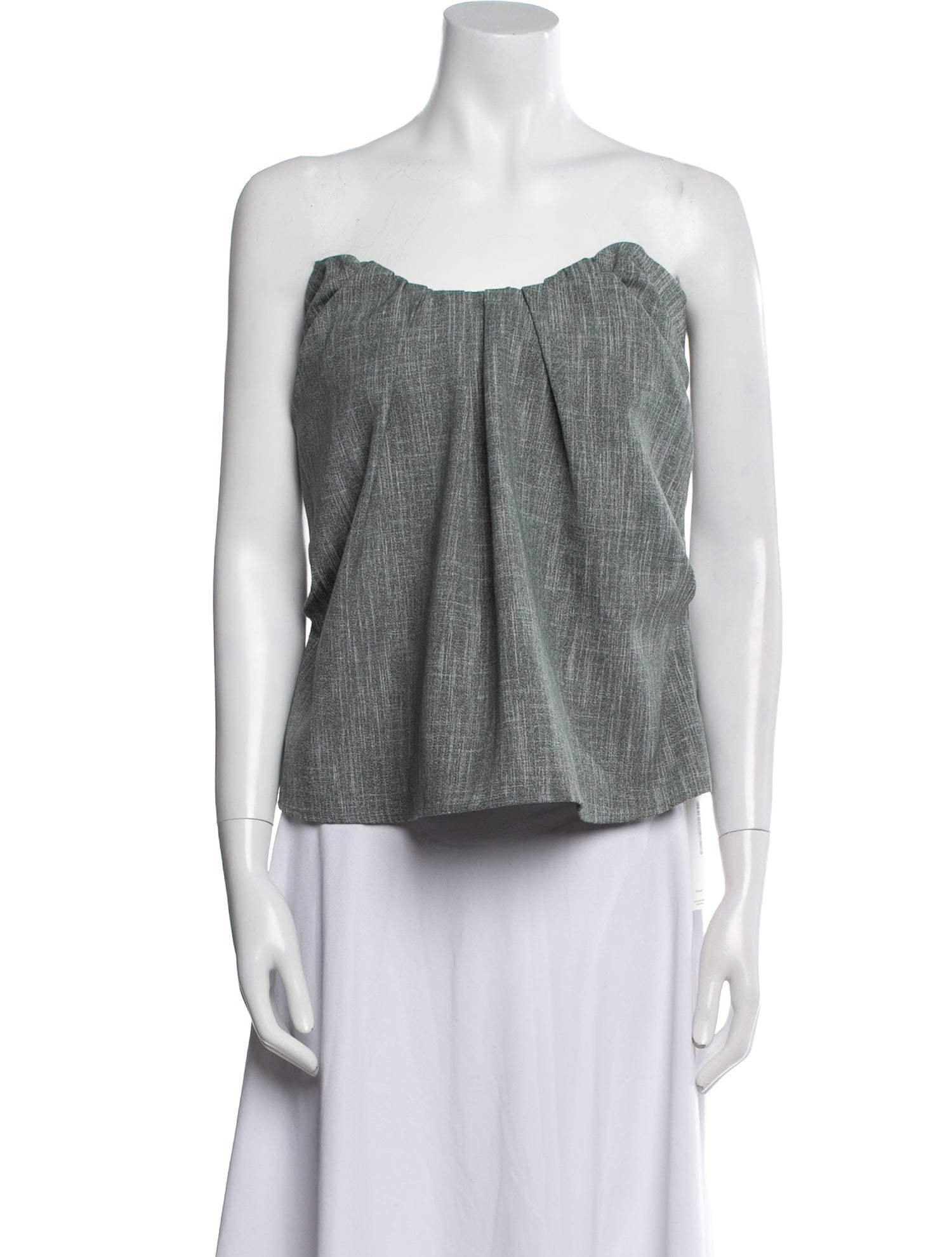 Co. Wool Strapless Top