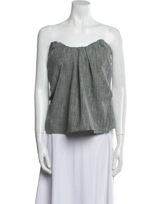 Co. Wool Strapless Top