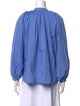 Co. Mock Neck Long Sleeve Button-Up Top