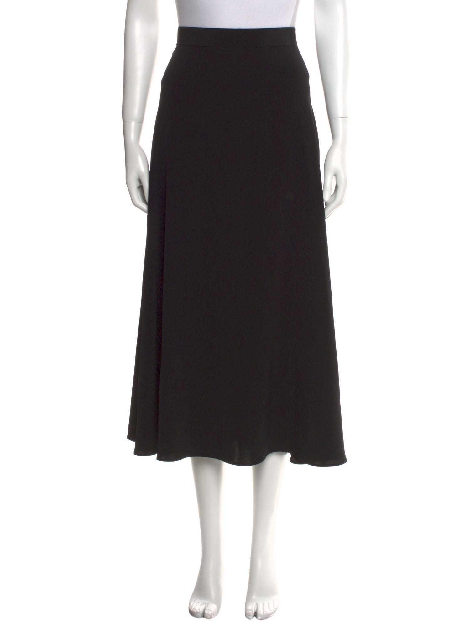 Co. Pleated Accents Midi Length Skirt