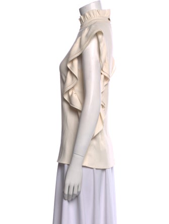 Co. Mock Neck Short Sleeve Blouse