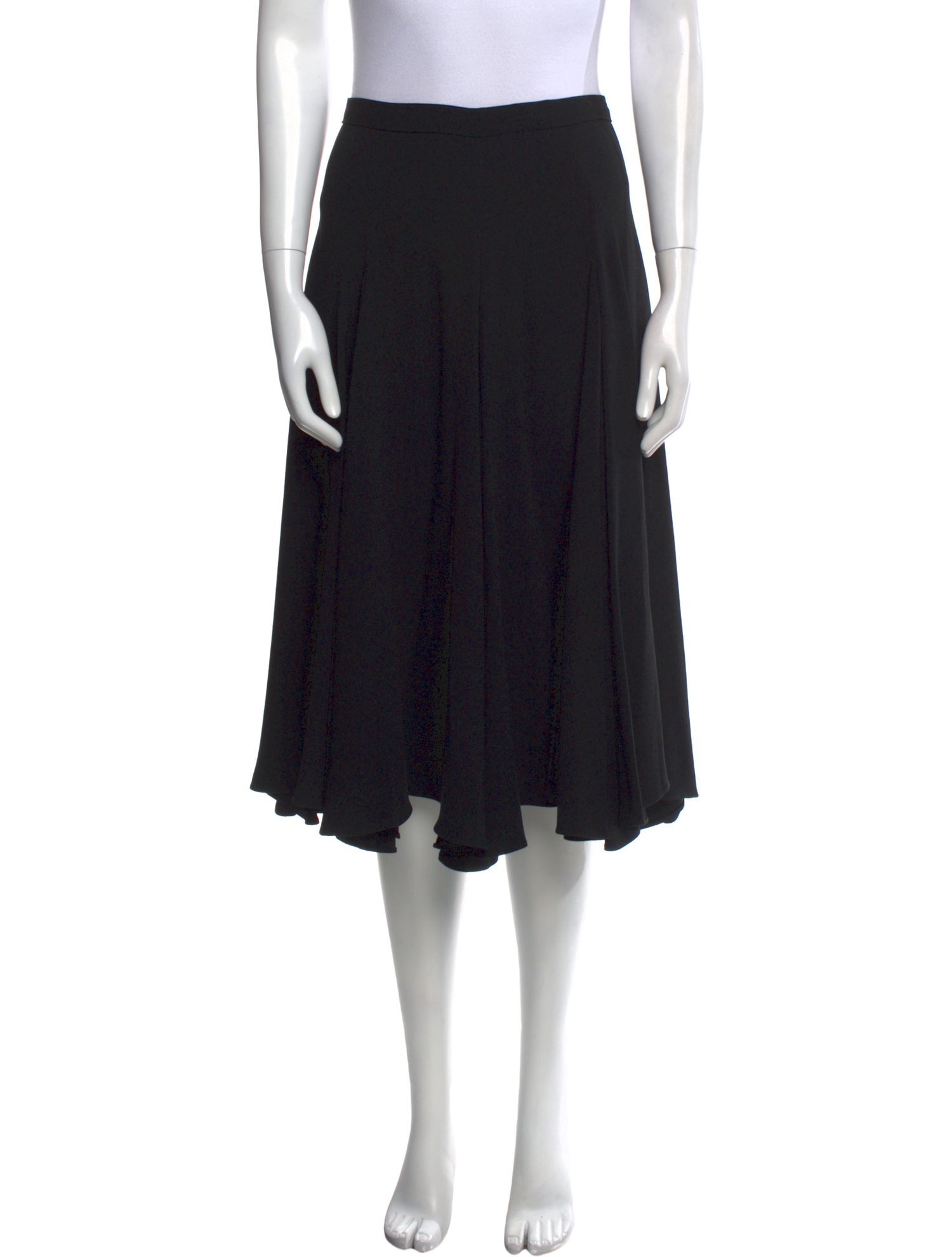 Co. Pleated Accents Knee-Length Skirt