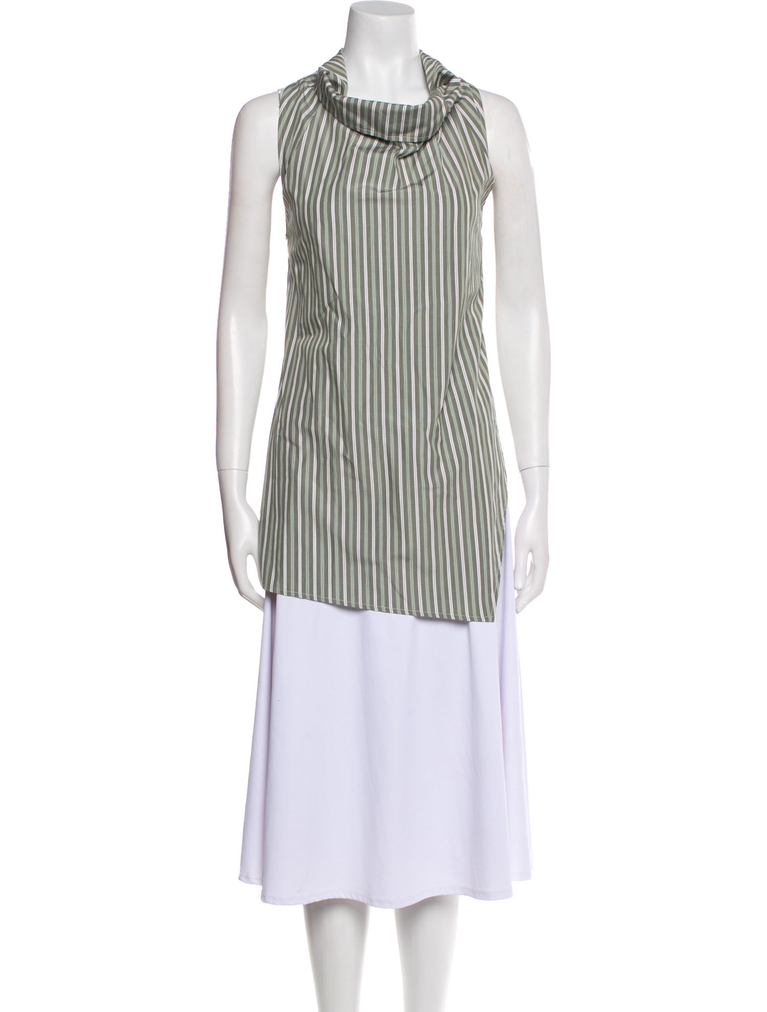 Co. Striped Crew Neck Tunic