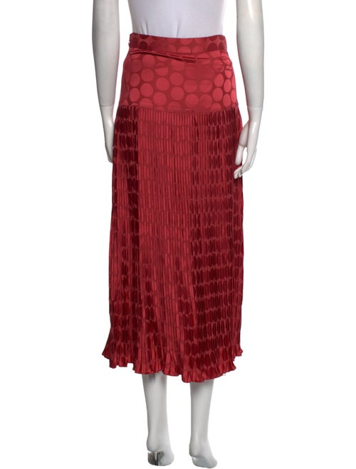 Co. Pleated Accents Midi Length Skirt