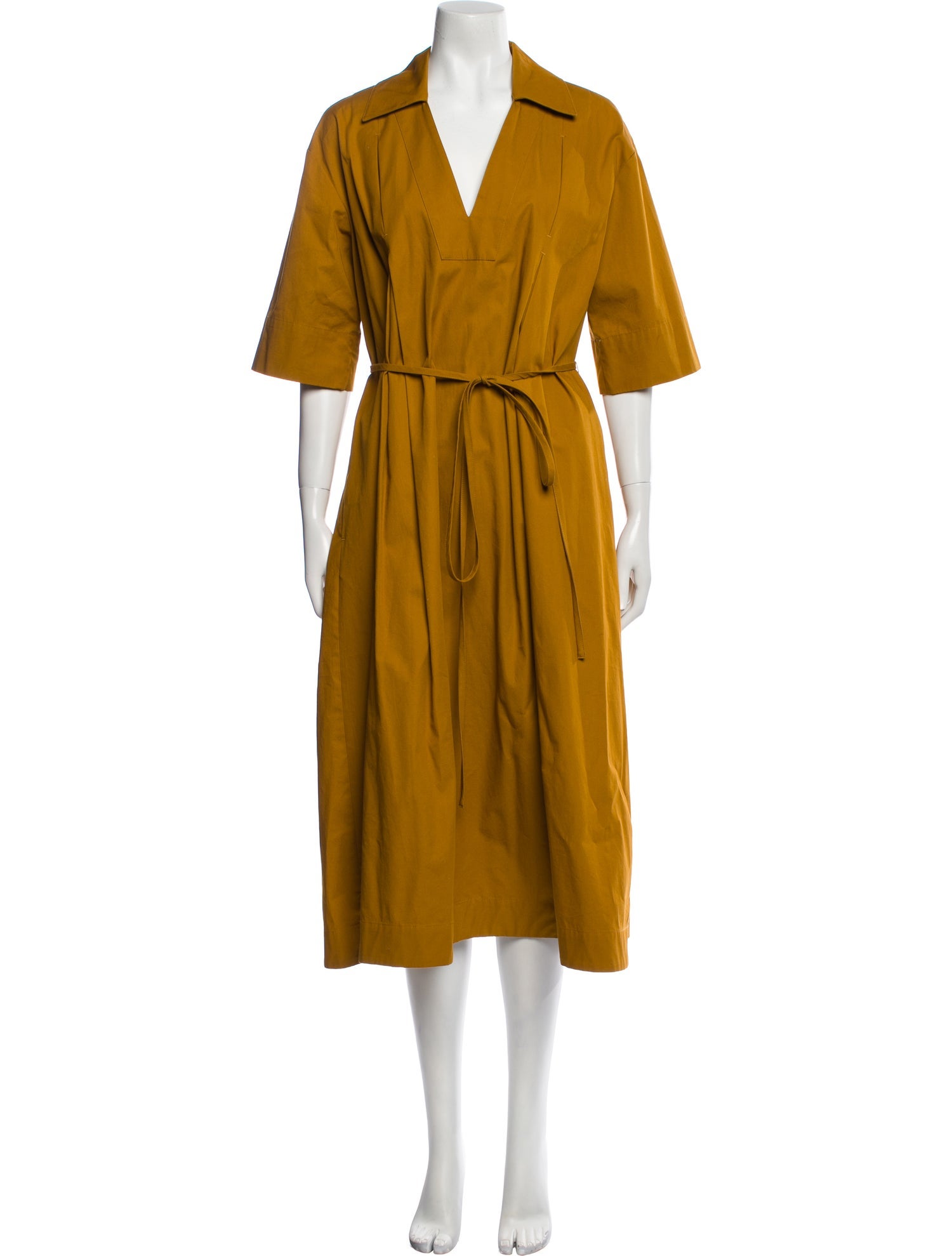 Co. V-Neck Midi Length Dress