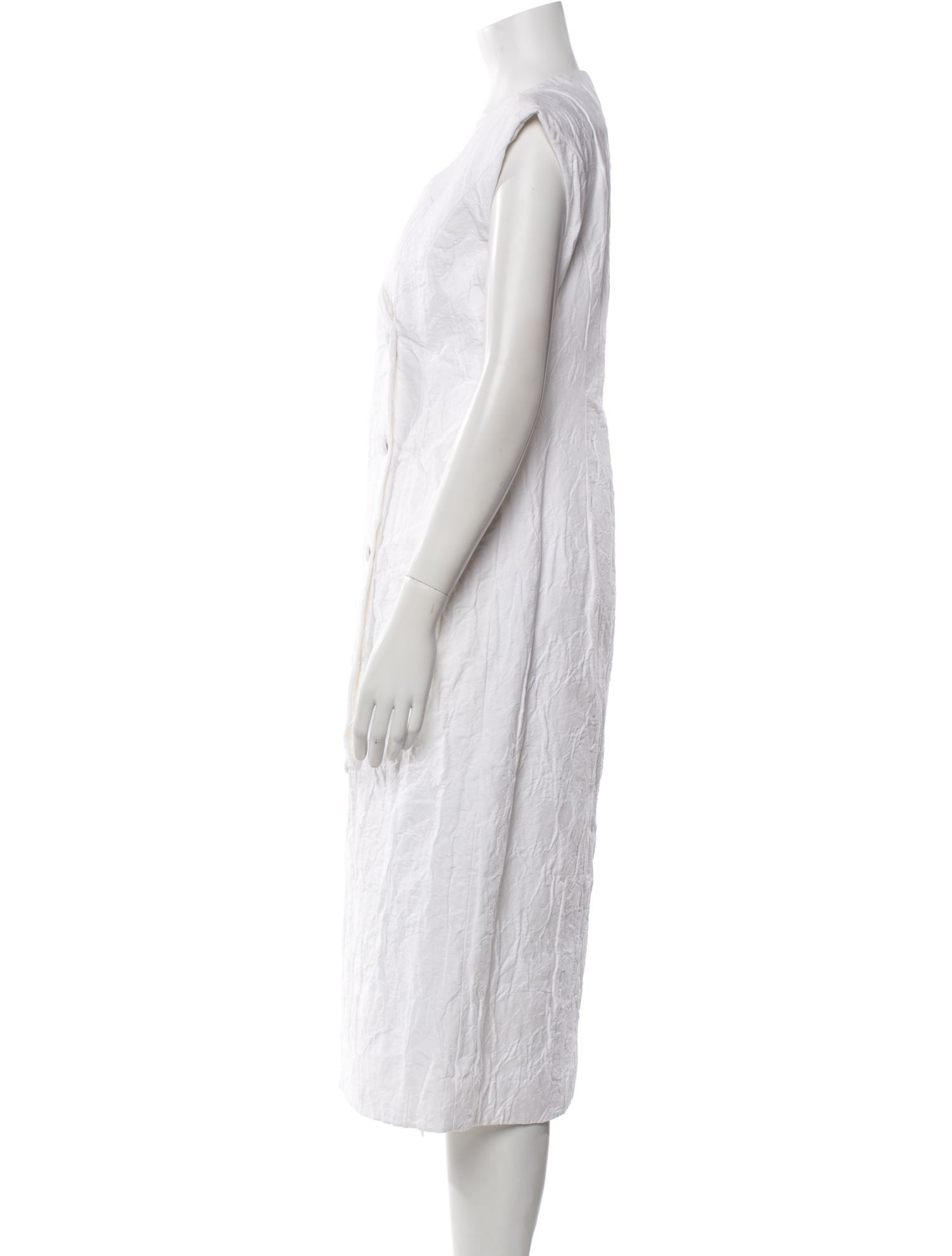 Co. V-Neck Midi Length Dress