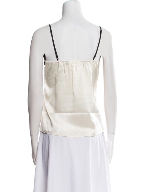 Co. Silk Square Neckline Top