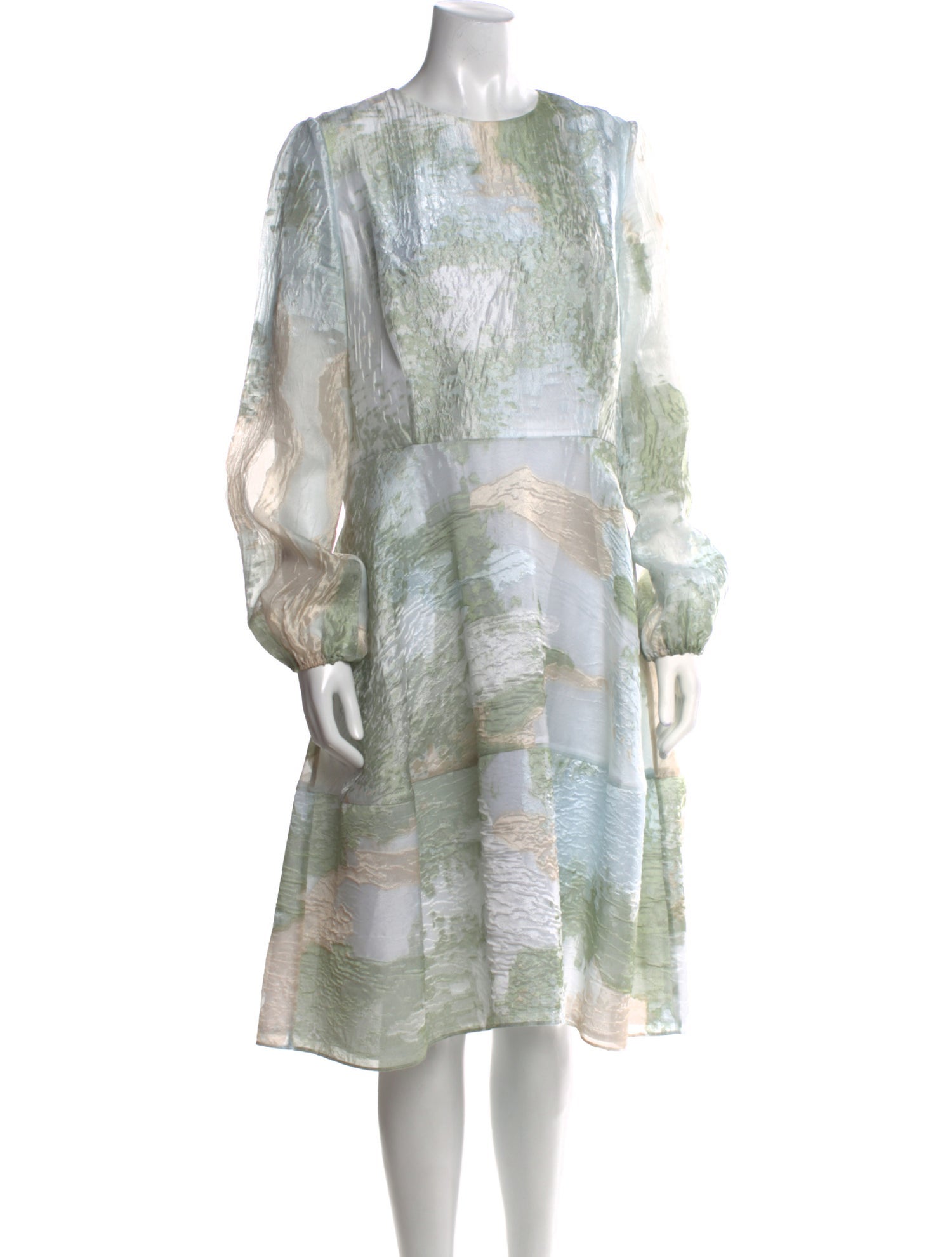 Co. Printed Midi Length Dress