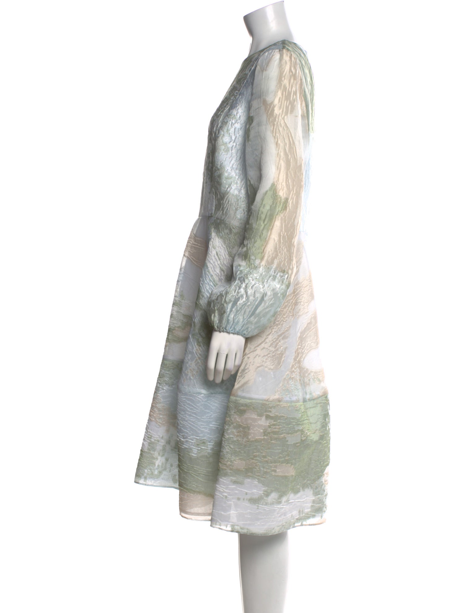 Co. Printed Midi Length Dress