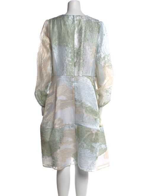 Co. Printed Midi Length Dress