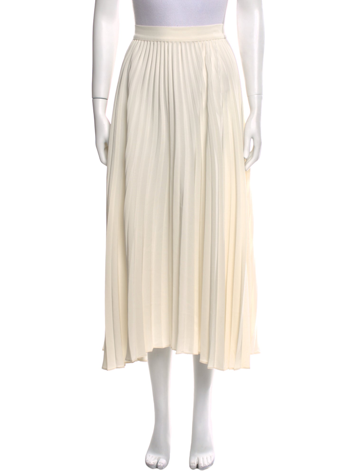 Co. Pleated Accents Midi Length Skirt