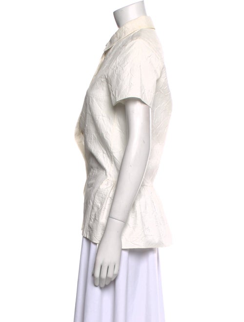 Co. Short Sleeve Button-Up Top