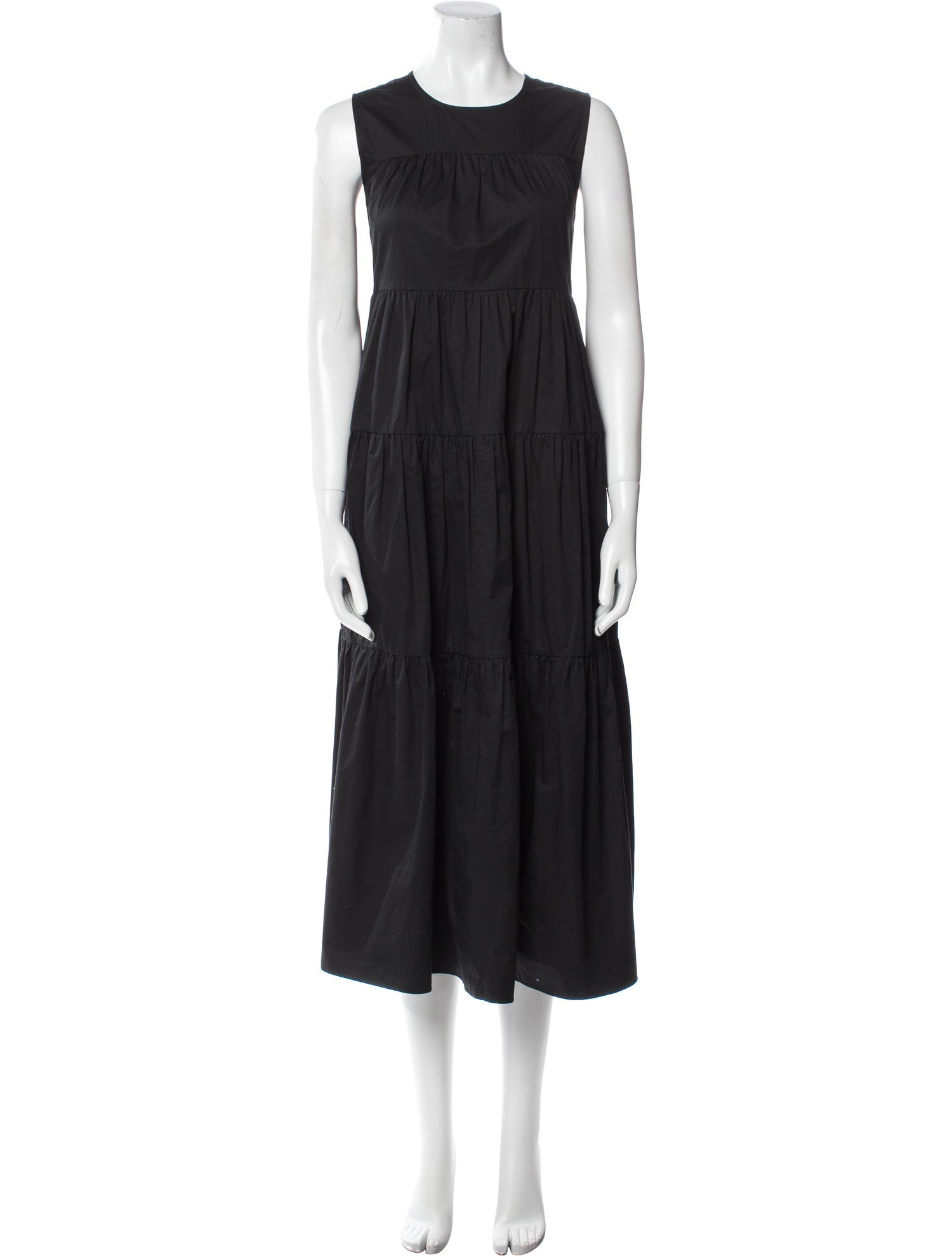 Co. Crew Neck Midi Length Dress