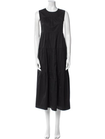 Co. Crew Neck Midi Length Dress