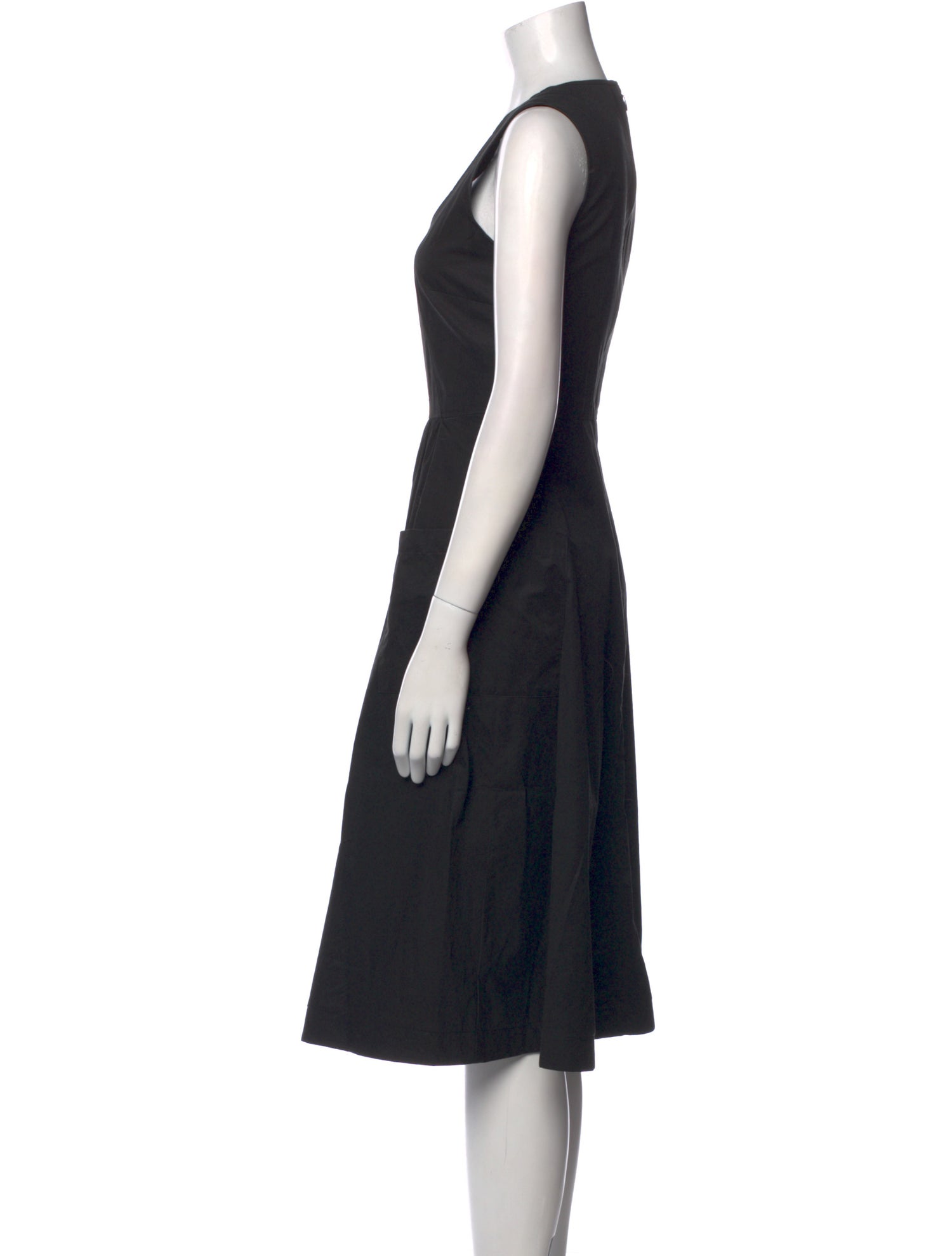 Co. V-Neck Midi Length Dress