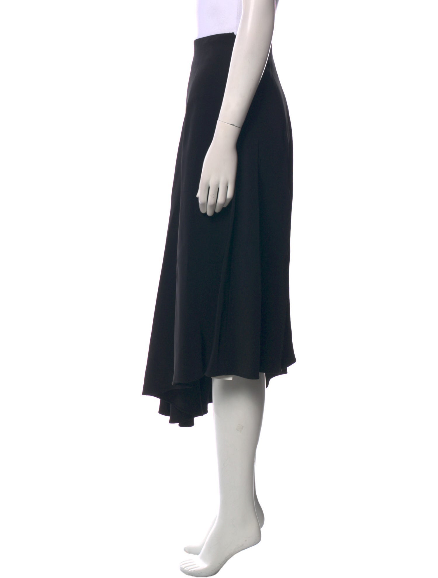 Co. Ruffle Embellishment Midi Length Skirt