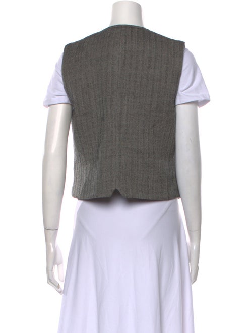Co. Virgin Wool V-Neck Crop Top