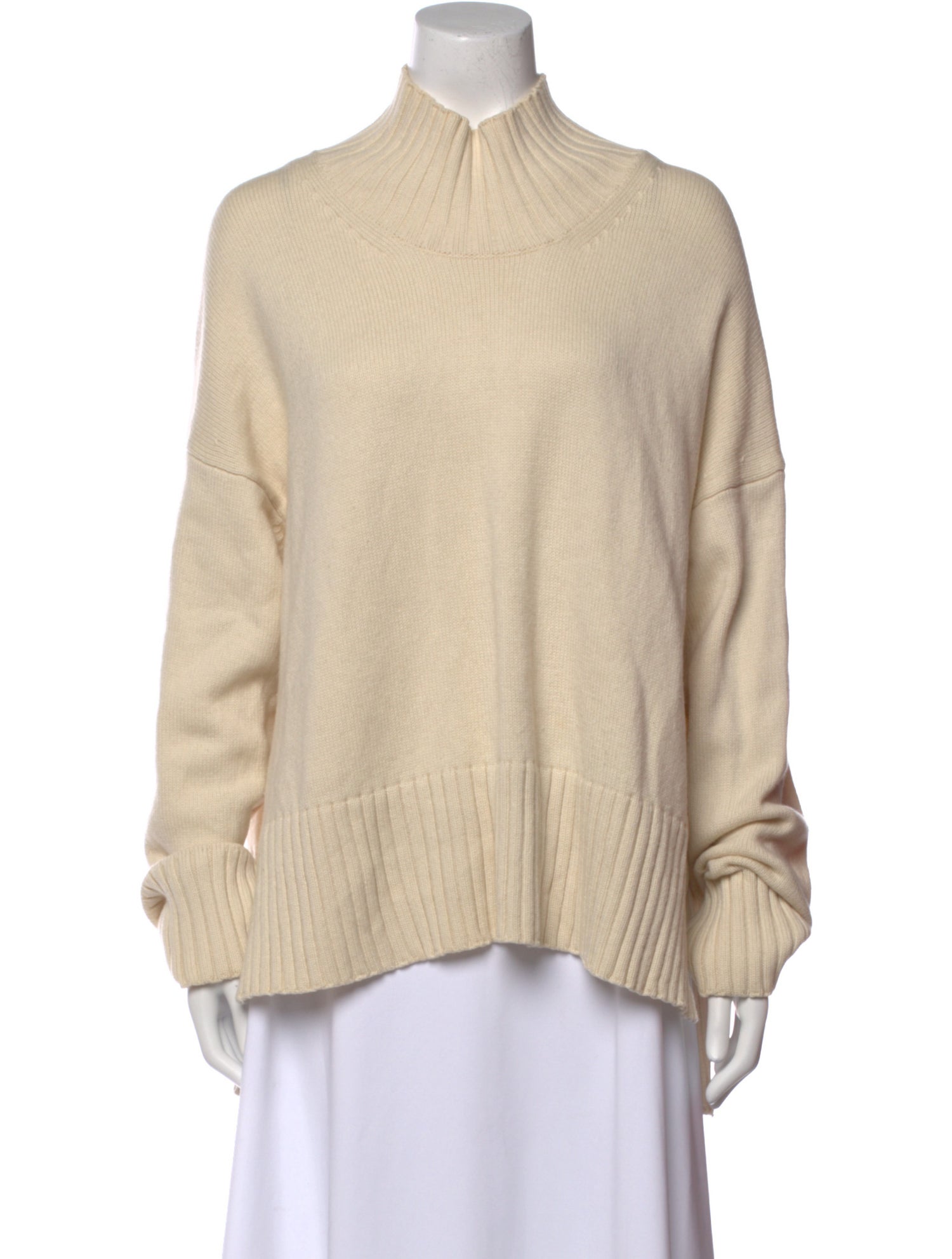 Co. Wool Mock Neck Sweater