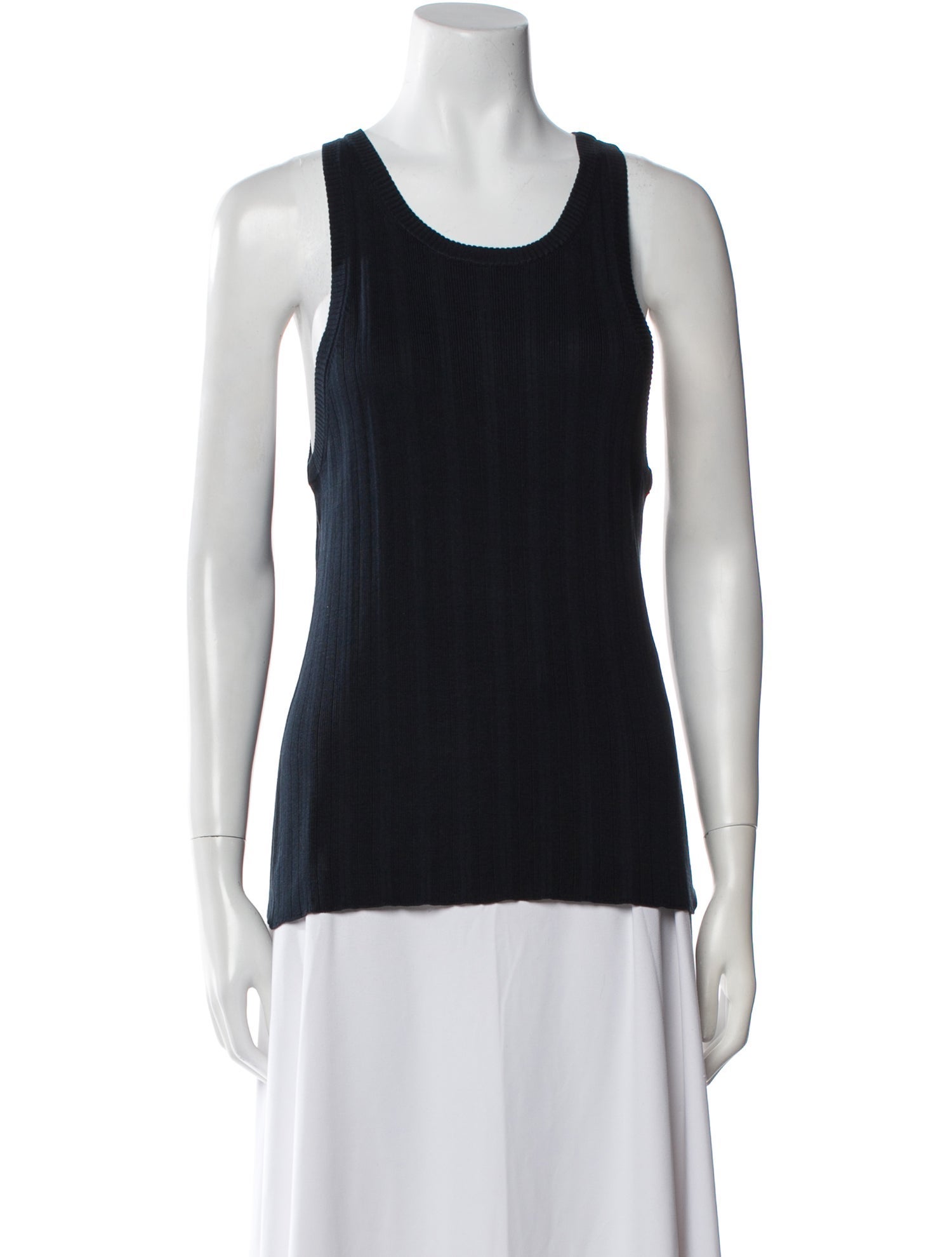 Co. Silk Scoop Neck Top