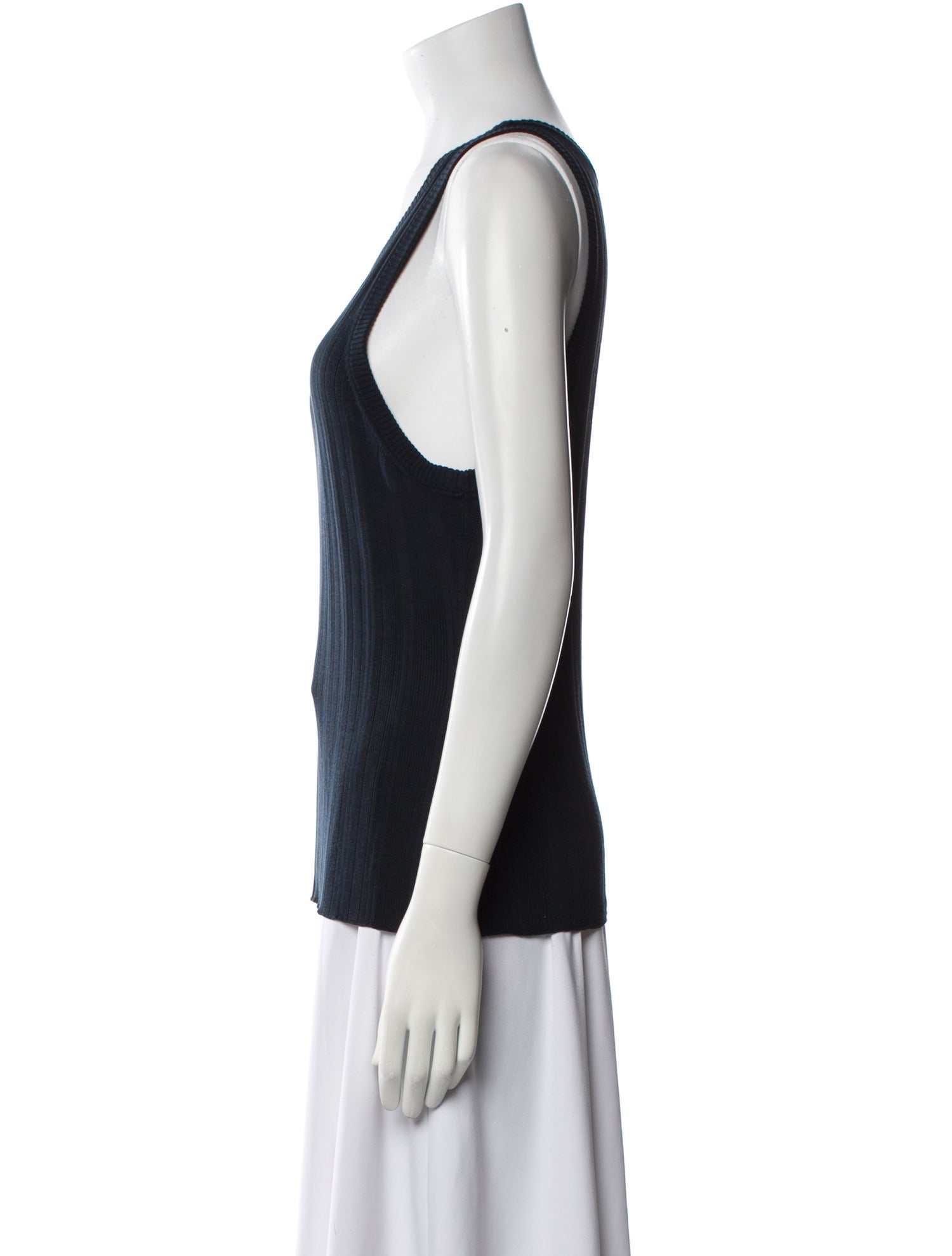 Co. Silk Scoop Neck Top