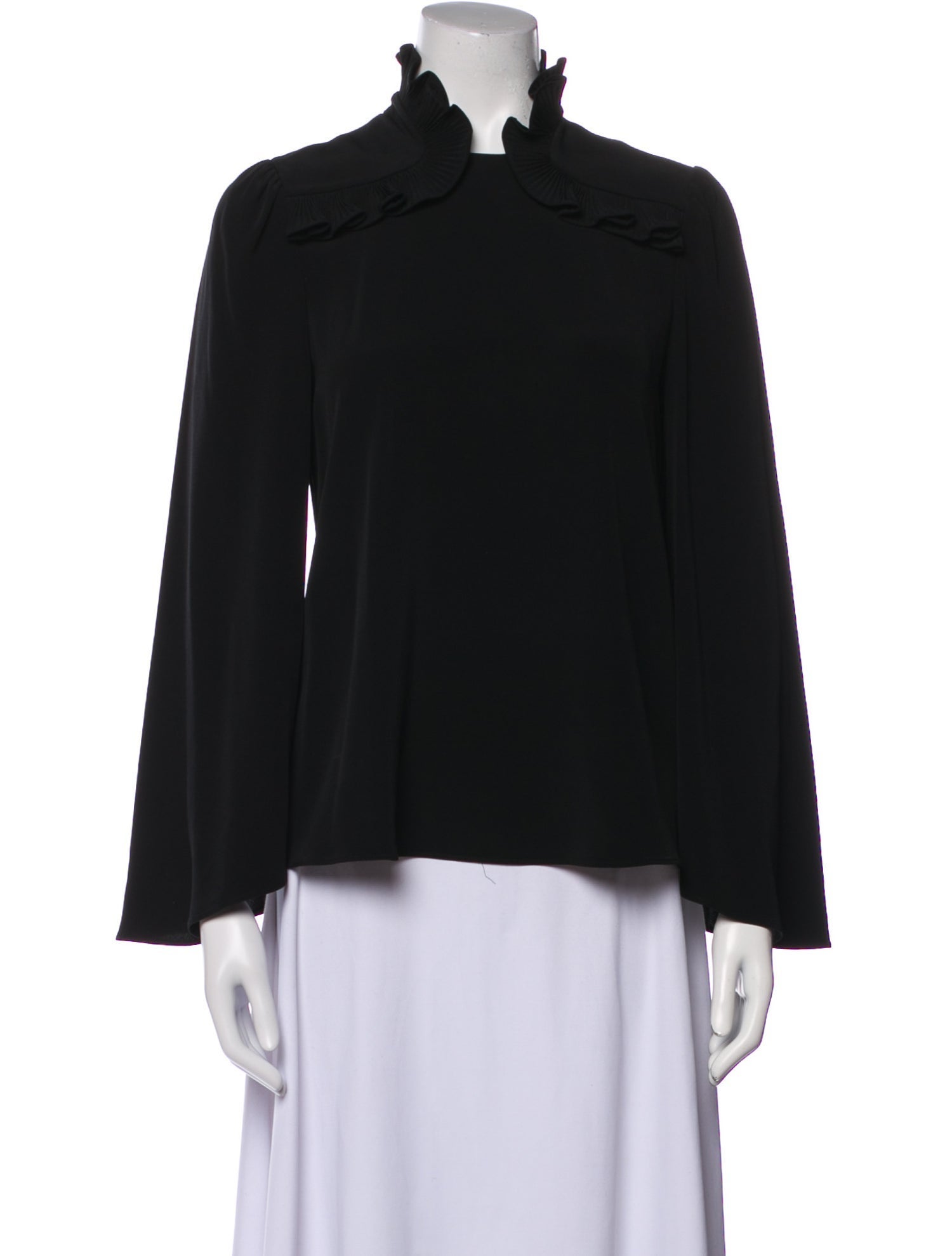 Co. Mock Neck Long Sleeve Blouse