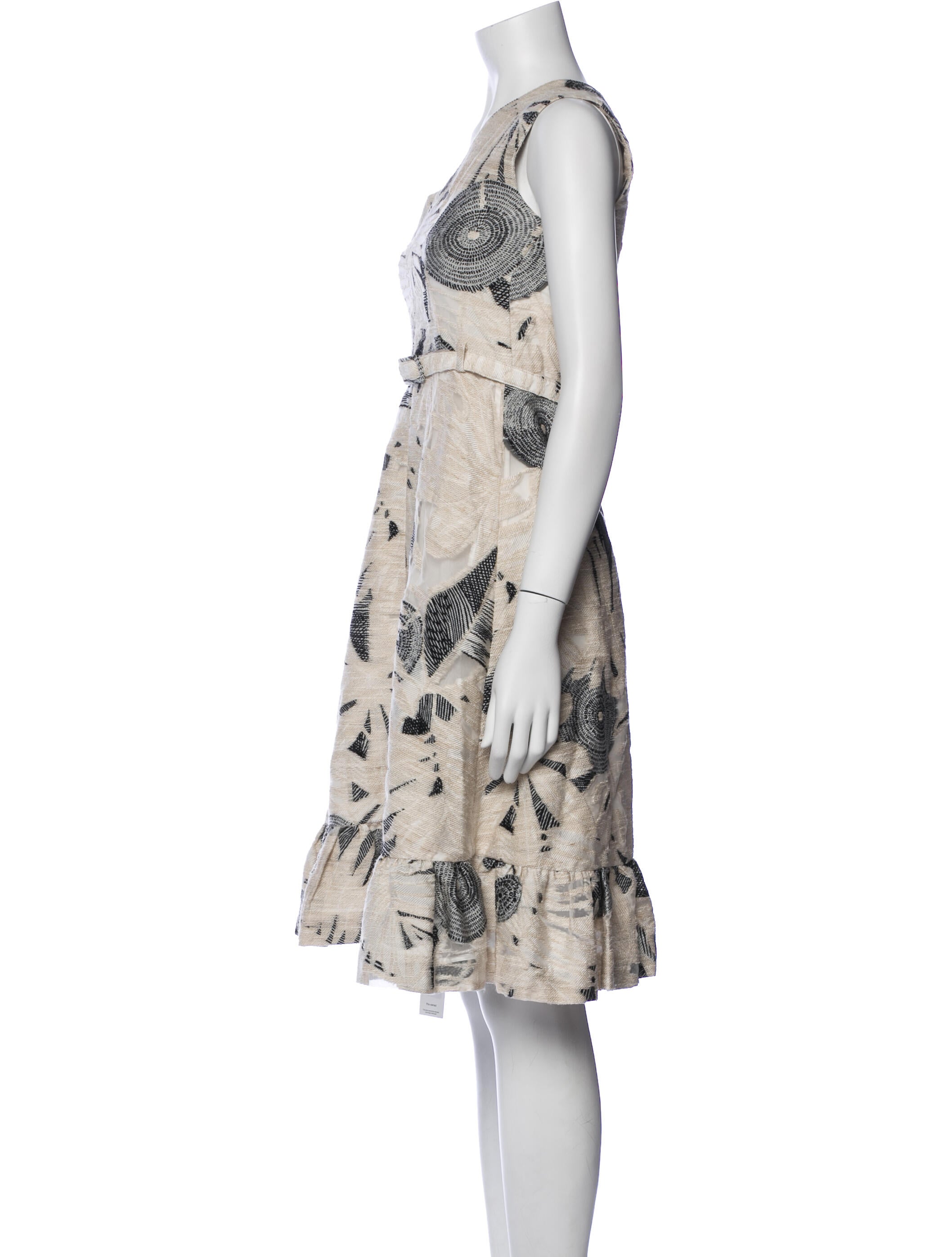 Co. Printed Knee-Length Dress