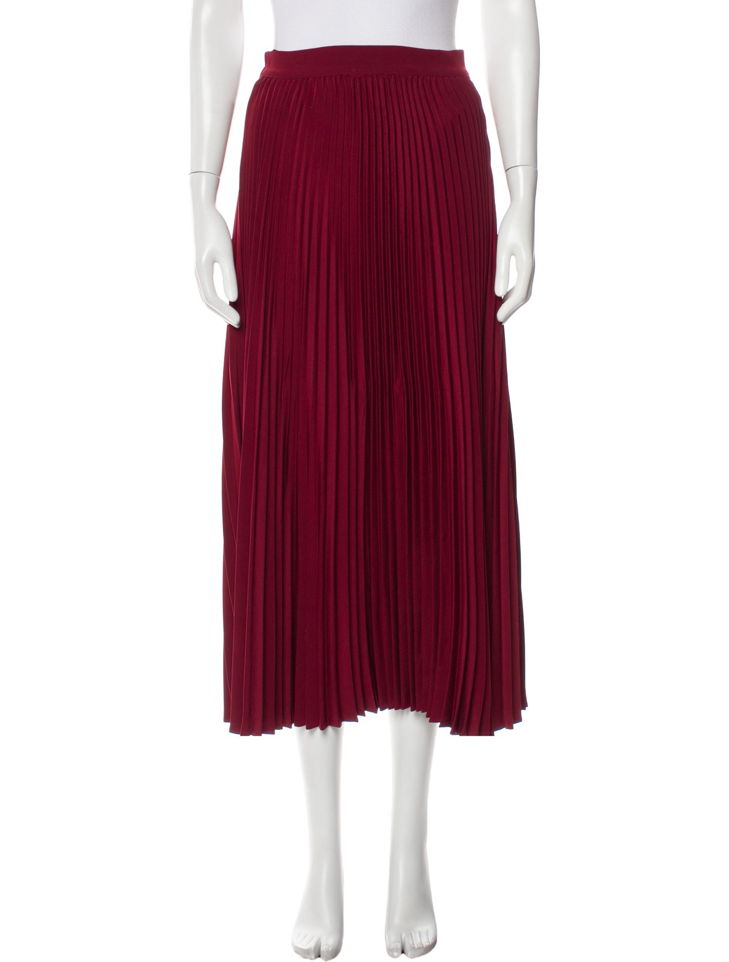 Co. Ruffle Embellishment Midi Length Skirt