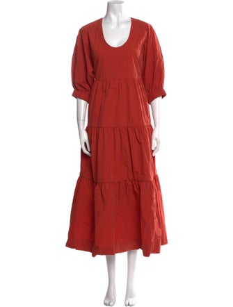 Co. Scoop Neck Midi Length Dress