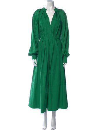 Co. V-Neck Midi Length Dress