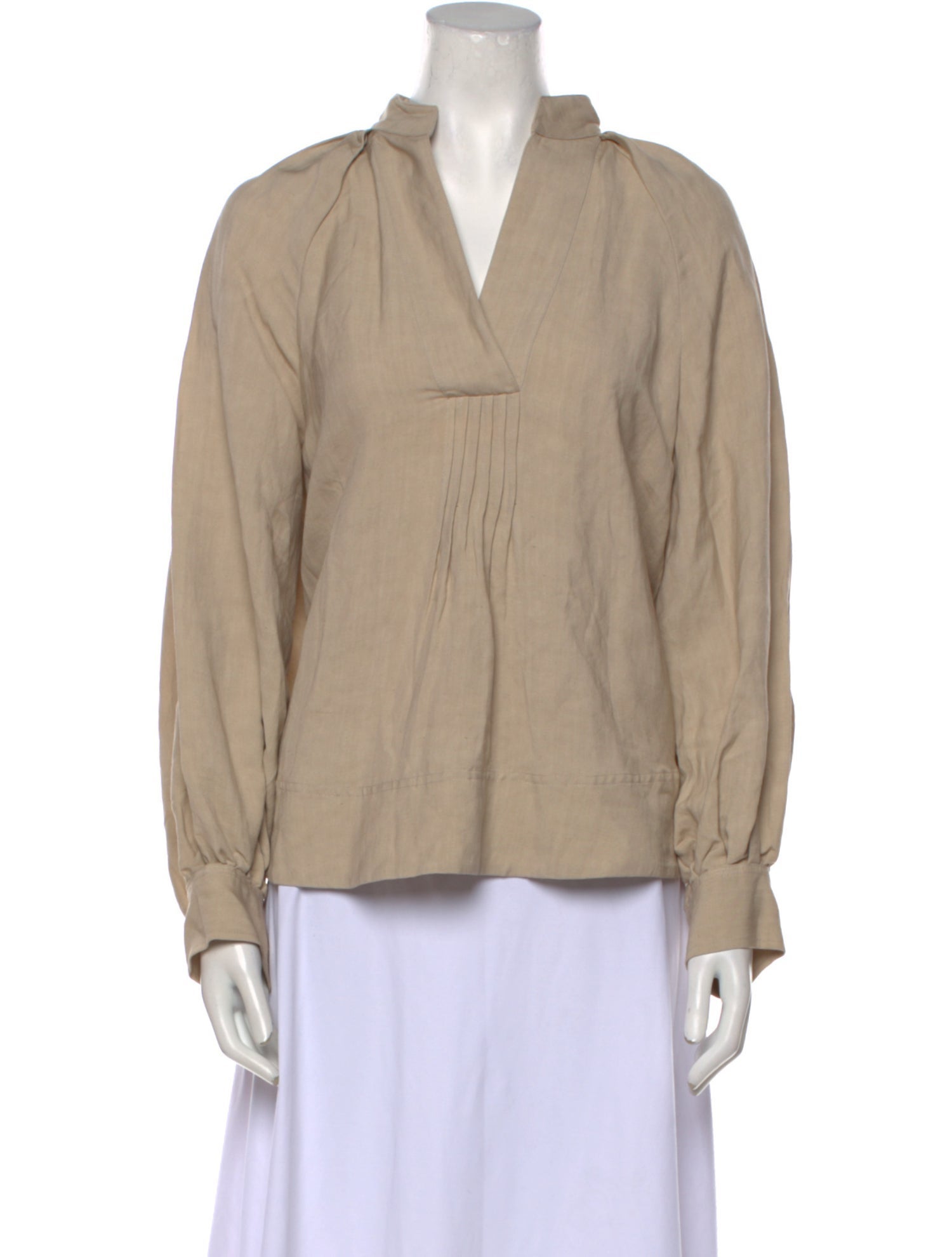 Co. V-Neck Long Sleeve Blouse