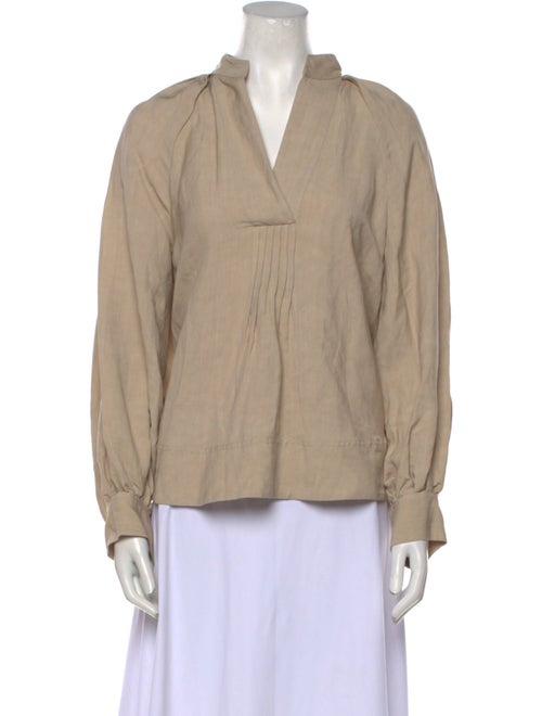 Co. V-Neck Long Sleeve Blouse