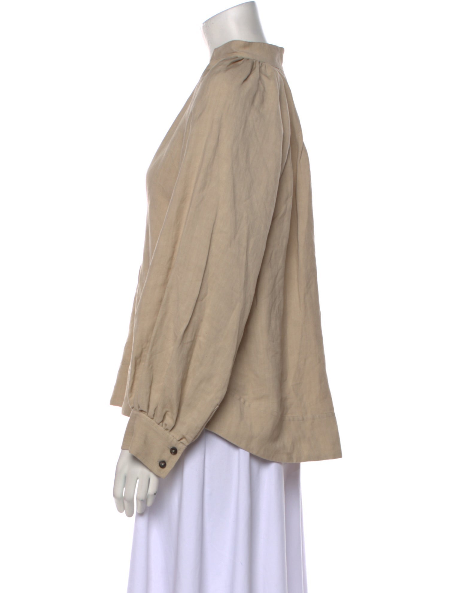 Co. V-Neck Long Sleeve Blouse