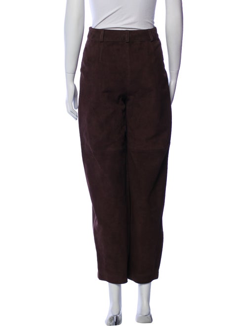 Co. Goat Leather Straight Leg Pants