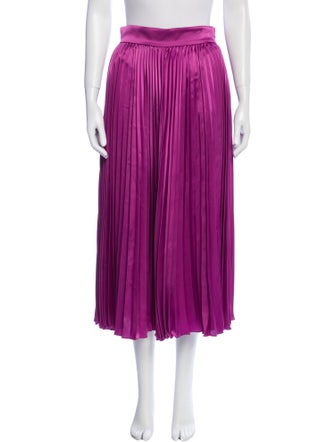 Co. Pleated Accents Midi Length Skirt