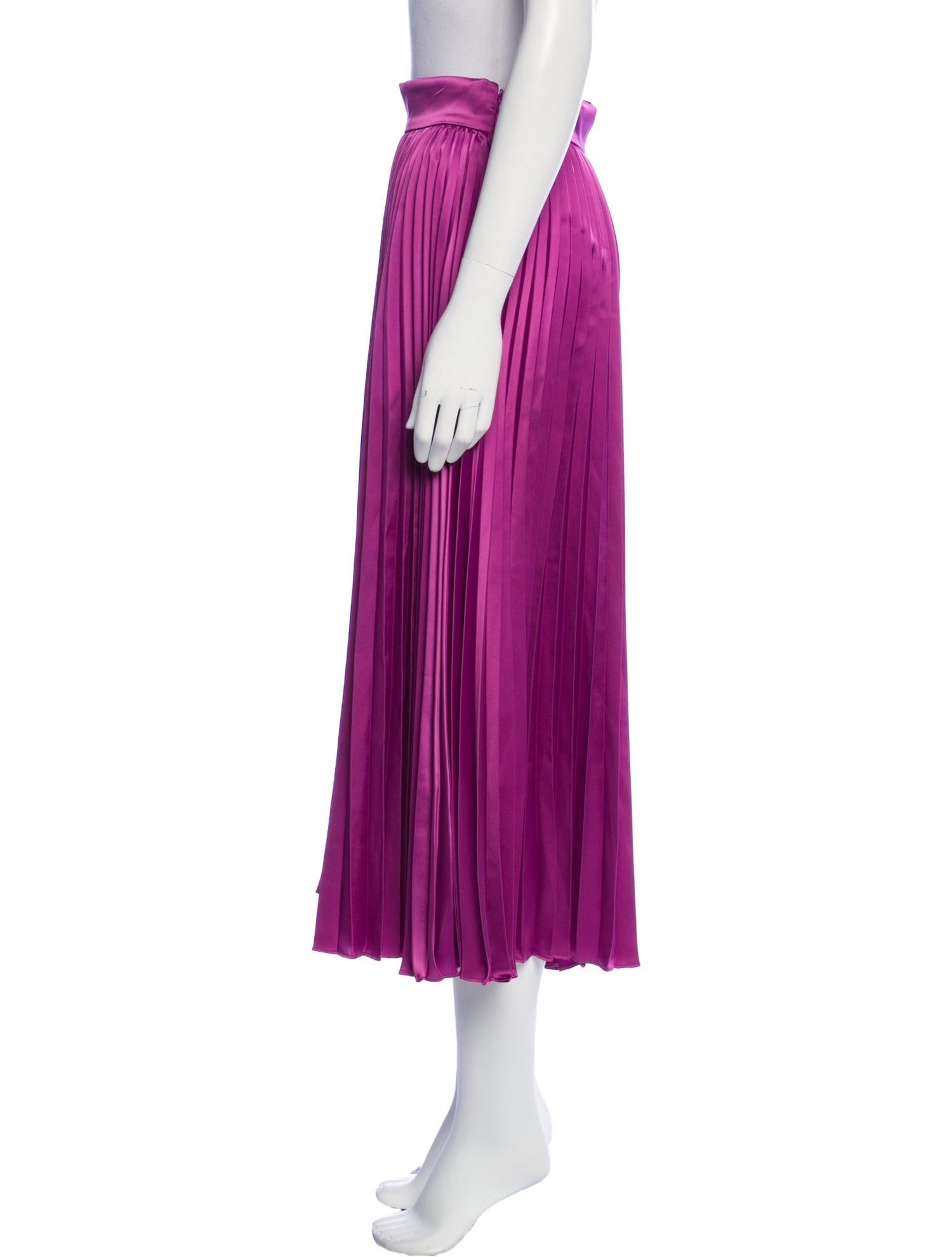 Co. Pleated Accents Midi Length Skirt