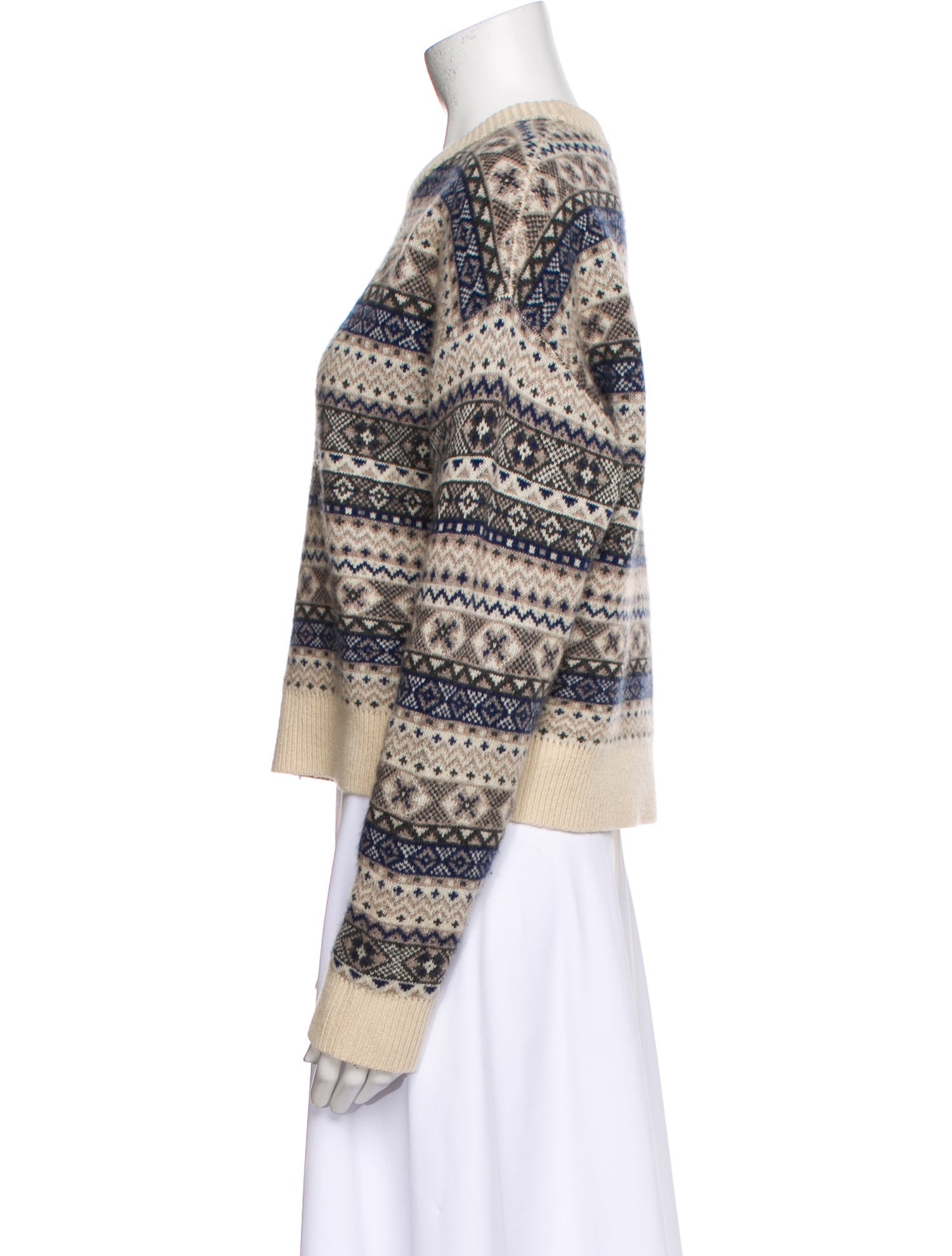 Co. Cashmere Striped Sweater