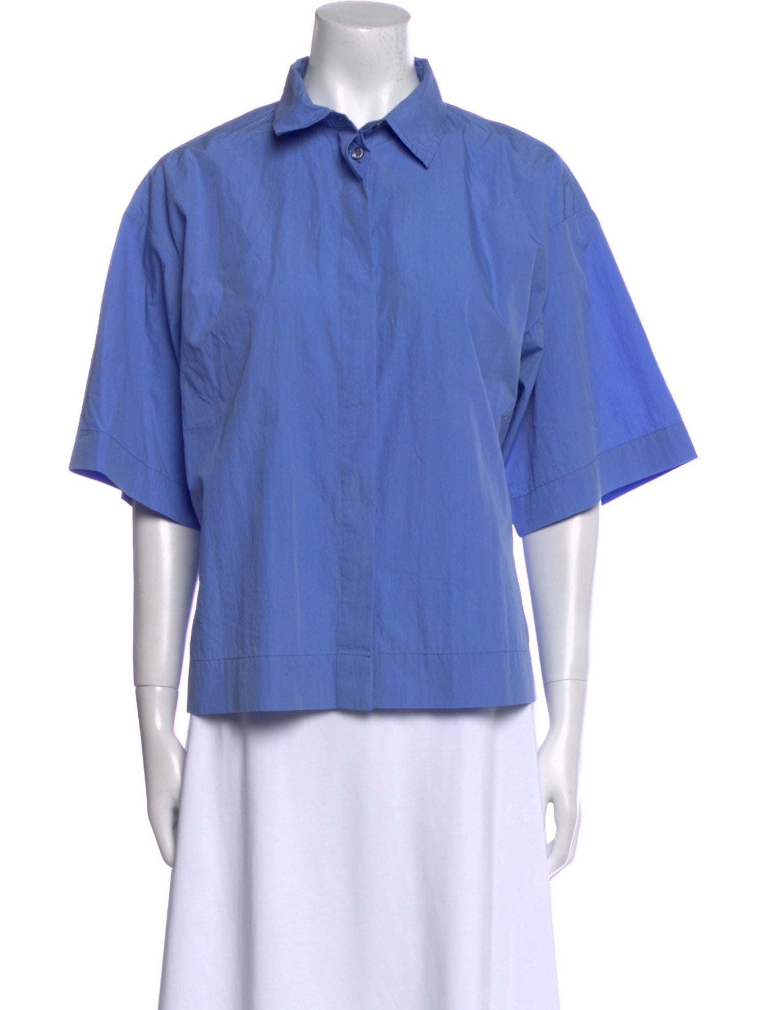 Co. Short Sleeve Button-Up Top