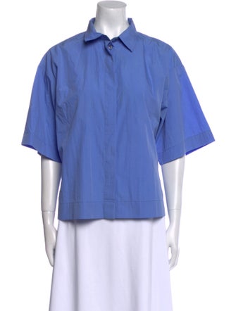 Co. Short Sleeve Button-Up Top