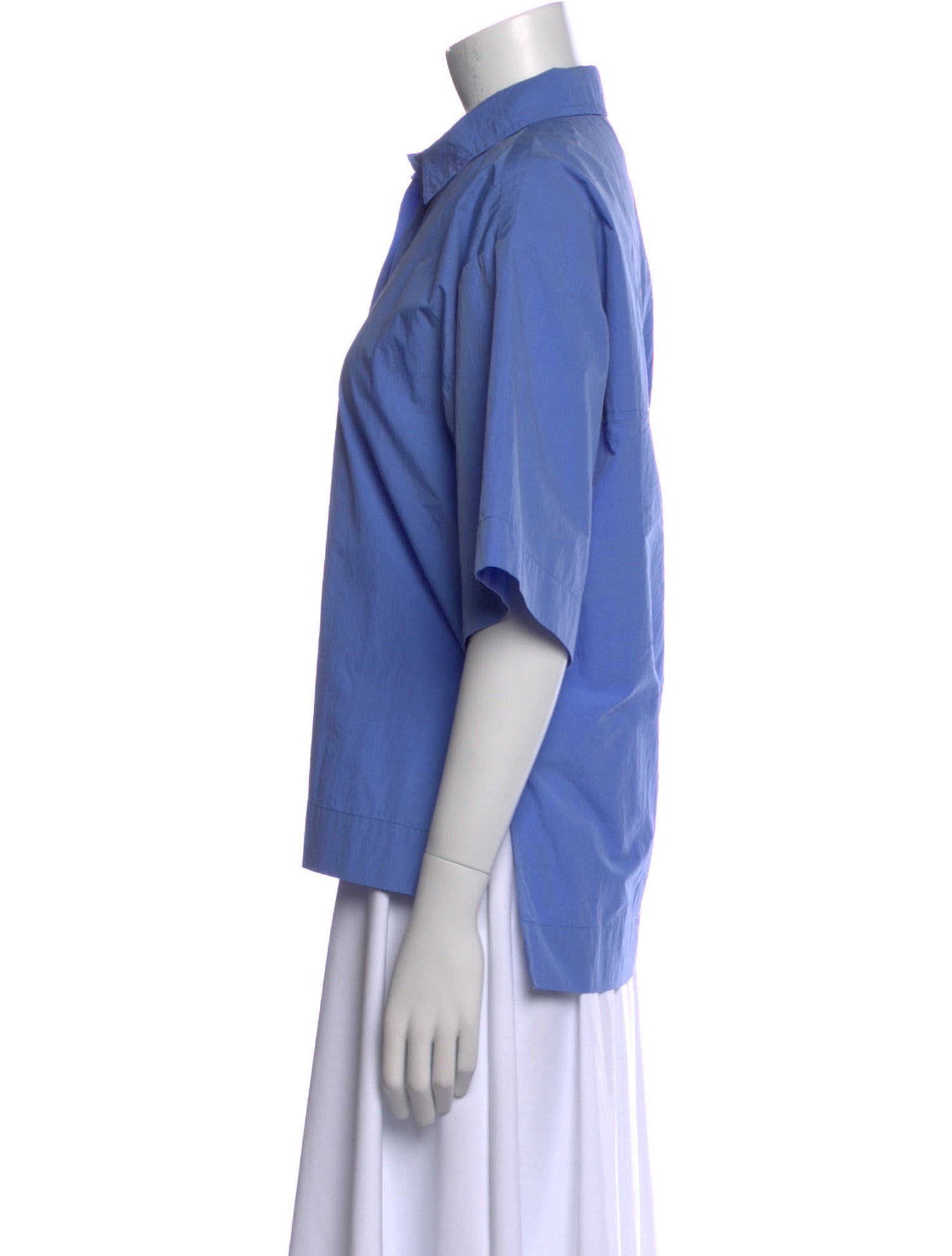 Co. Short Sleeve Button-Up Top