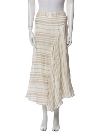 Co. Linen Midi Length Skirt