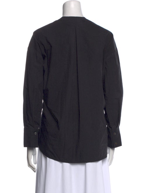 Co. V-Neck Long Sleeve Button-Up Top