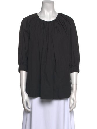 Co. Scoop Neck Three-Quarter Sleeve Blouse