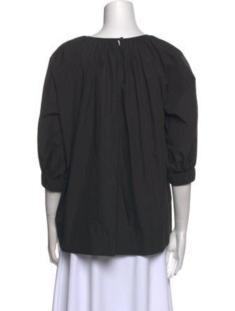 Co. Scoop Neck Three-Quarter Sleeve Blouse