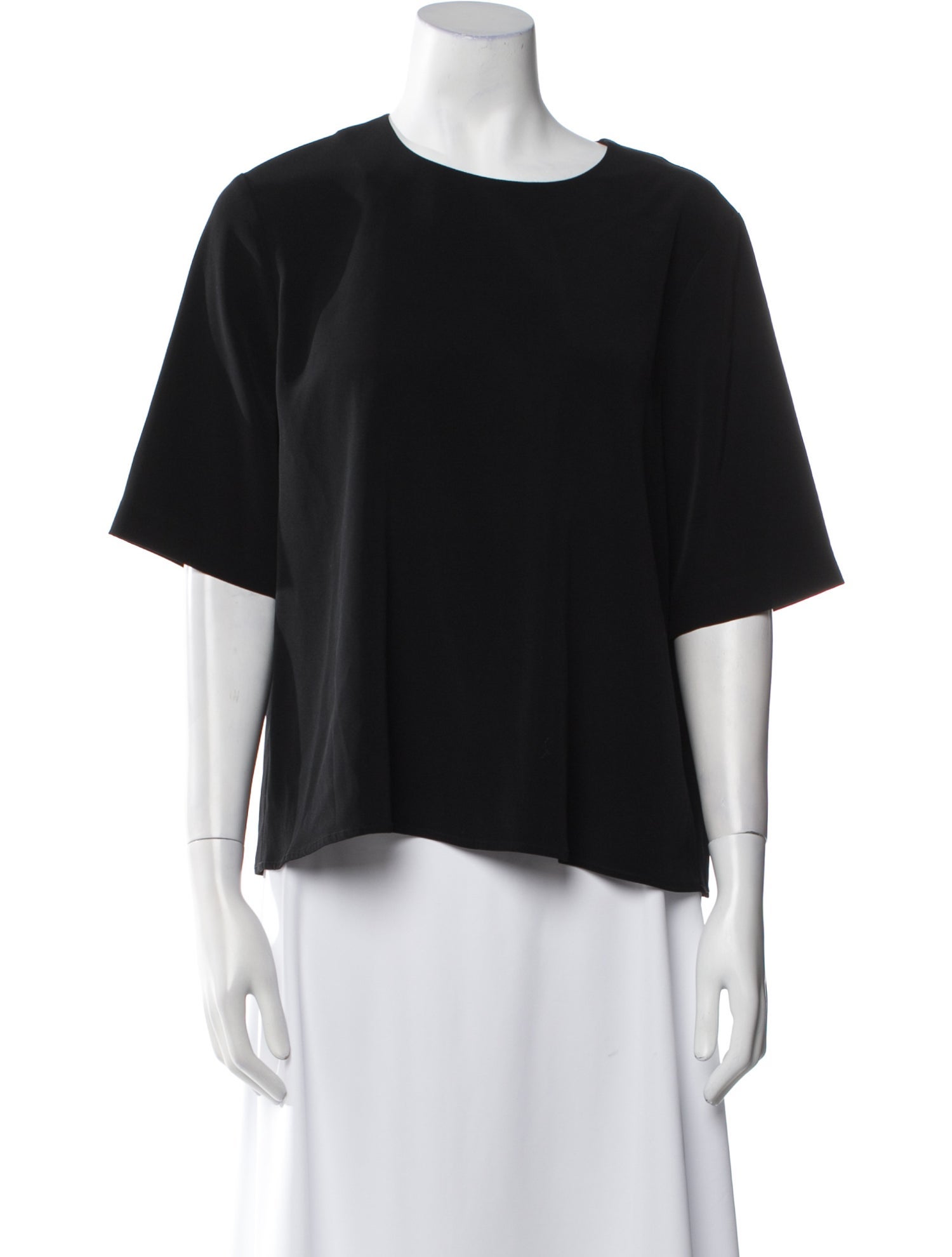 Co. Bateau Neckline Short Sleeve Blouse