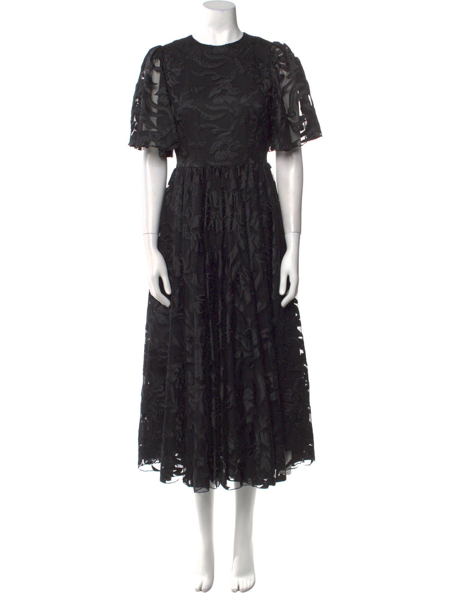 Co. Lace Pattern Long Dress